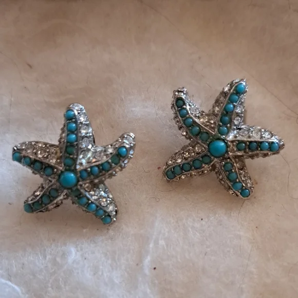 Starfish and Star Earrings - Three Pair - Picture 2 of 8